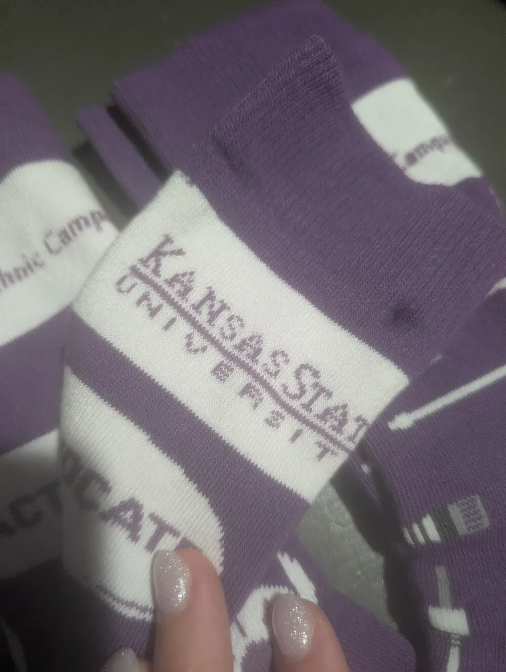 Kansas State University Polytechnic Campus FIT Socks 8 Ct